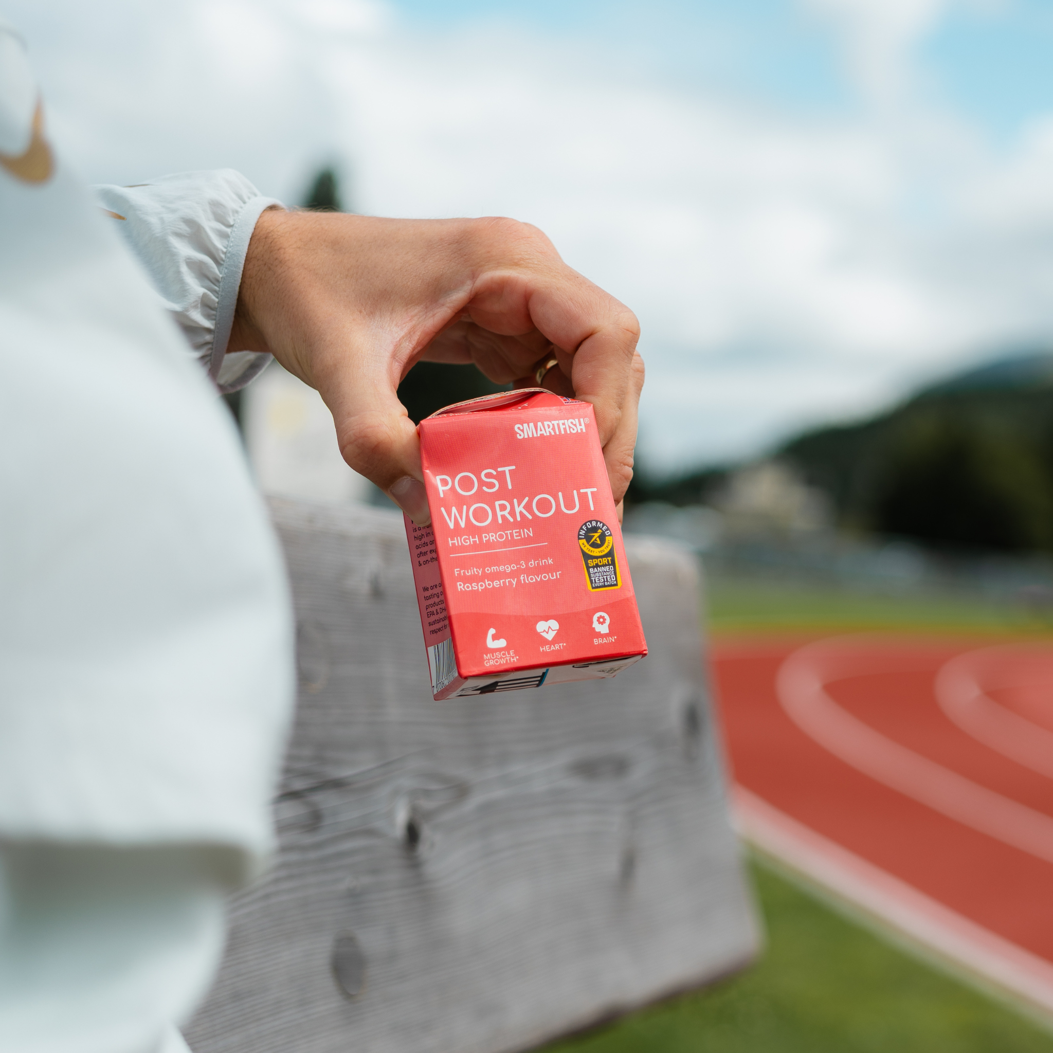 Smartfish Post Workout Bringebærsmak 18-pack